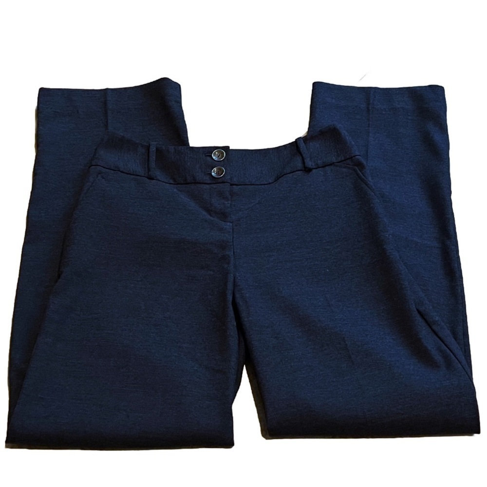The Limited Cassidy fit bootcut mid rise dark blue trousers dress pants 4